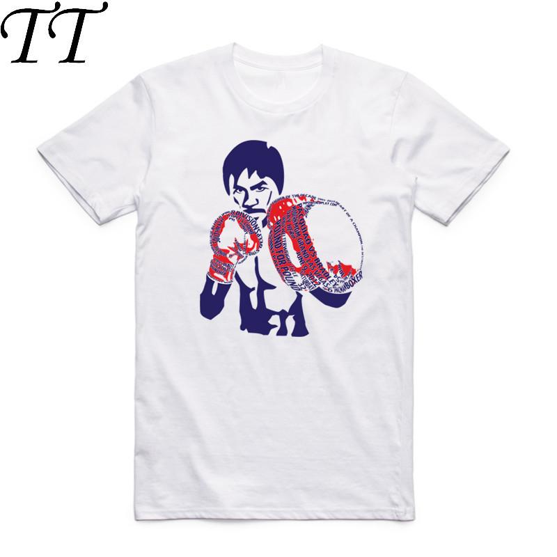 2019 Print MVP Manny Pacquiao MP Boxer White T-shirt Summer O Neck Short Sleeves MMA Philippine