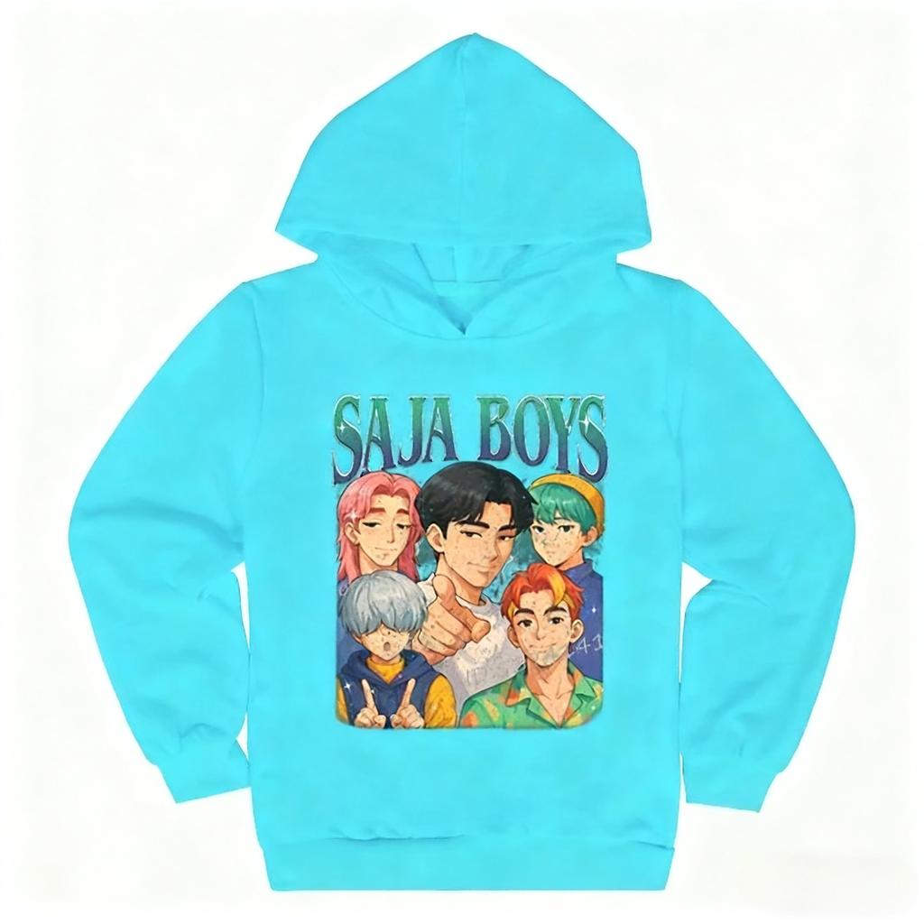 K-pop Охотники на демонов Saja Boys Детская одежда Харадзюку Мода Уличная одежда Толстовки Девочка Мальчик Смешной подарок Одежда
