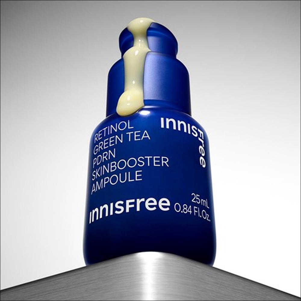 [Веганская красота] Innisfree Retinol Green Tea PDRN Skin Booster Ampoule, 25 мл, 1 шт.