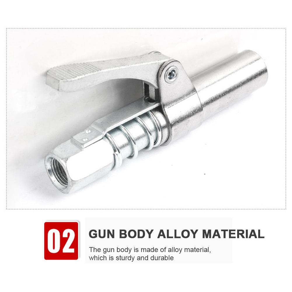Grease Gun Coupler Locking Clamp Type Non-leakage High Pressure Grease Nozzle