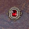 Elegant Clothing Fastener Fashion Accessory Clothing Jewelry Vintage Brooch Crystal Lapel Pin Gift for Woman Girls