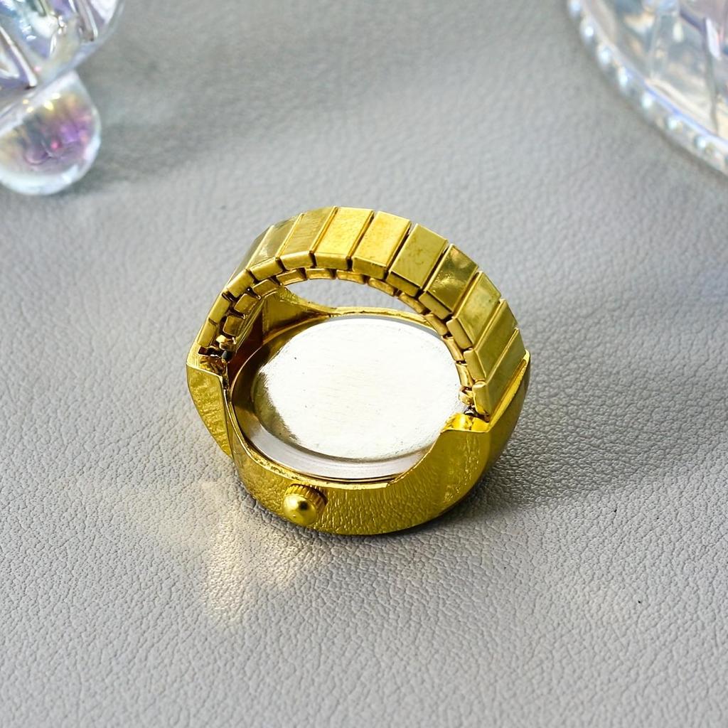1pc popular minimalist fashion punk watch ring watch mini watch finger watch pocket watch personality niche quartz