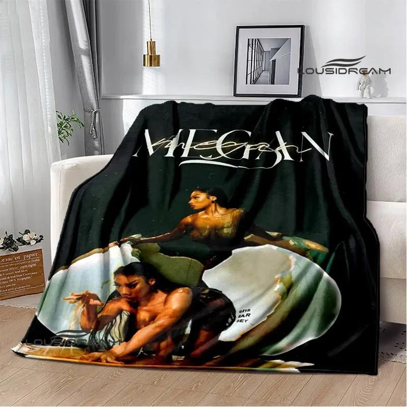 Плед рэперши Megan Thee Stallion Фланелевый Теплые одеяла Мягкий и удобный плед постельные принадлежности покрывало Подарок на день рождения