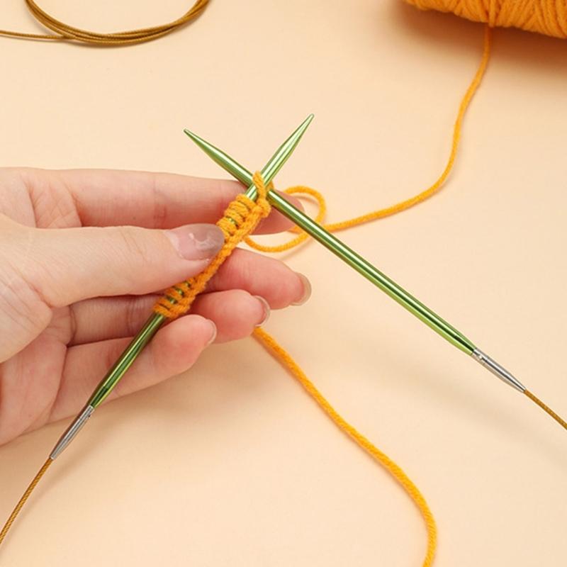 13 пар алюминиевых круговых спиц, сменный набор круговых спиц для вязания свитеров, носков, шапок