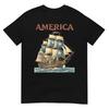 Патриотический Tall Ship America 1776-2026 250-й День Рождения Футболка
