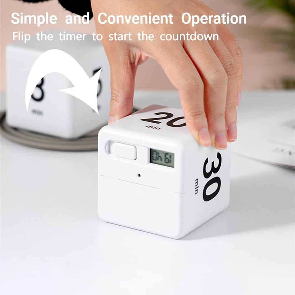 Таймер Time Cube Кухонный таймер для детей для управления временем Настройки обратного отсчета 15 20 30 60 минут