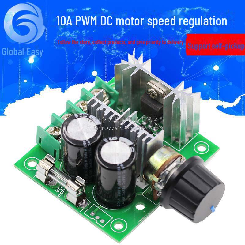 Высокоэффективный 12 В-40 В 10 А регулятор скорости двигателя постоянного тока с бесступенчатым переключателем управления ШИМ