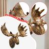 Настенная скульптура «Голова лося», фигурка животного, 3D, искусство для спальни, гостиной, подарок, поделки, крепление