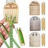 Набор для ткацкого станка с жестким ремизом и ремнем для спины Маленькие деревянные инструменты для плетения поясов Начинающие Браслеты Сумки Пояса Ремни для фотоаппаратов Набор челнока для плетения лент