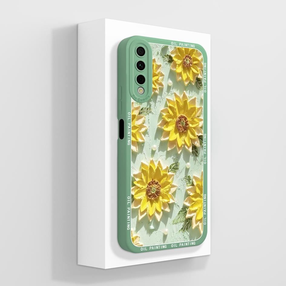 Корпус для Huawei Y6 Y7 Y9 Prime 2019 Y6P Y6S Y7P Y7A Y9A Y9S Y6Pro Y7Pro Чехлы Креативные Подсолнухи Бампер Защитный Мягкий Силиконовый Для Чехлов Huawei