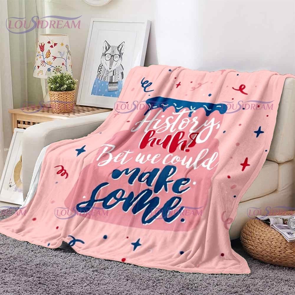 Одеяло из серии красного, белого и королевского синего цвета, мягкое фланелевое одеяло, одеяло для дома, спальни, дивана, пикника, путешествия, офиса, отдыха