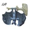 Spooky Party Prop Halloween Bat Figurine Resin Hanging Sculpture Gothic Upside Detailed Craft Down Statue for Outdoor Garden Tree Yard Decor