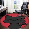 1 шт. Круглый ковер для домашнего питомца-кошки, офисный коврик, коврик для помещений, подходит для офиса, под офисные кресла, спальни, гостиной, домашнего декора, декора комнаты