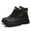 Модные мужские рабочие ботинки, нескользящие, износостойкие, водонепроницаемые, сохраняющие тепло, красивые и модные меховые мужские ботинки