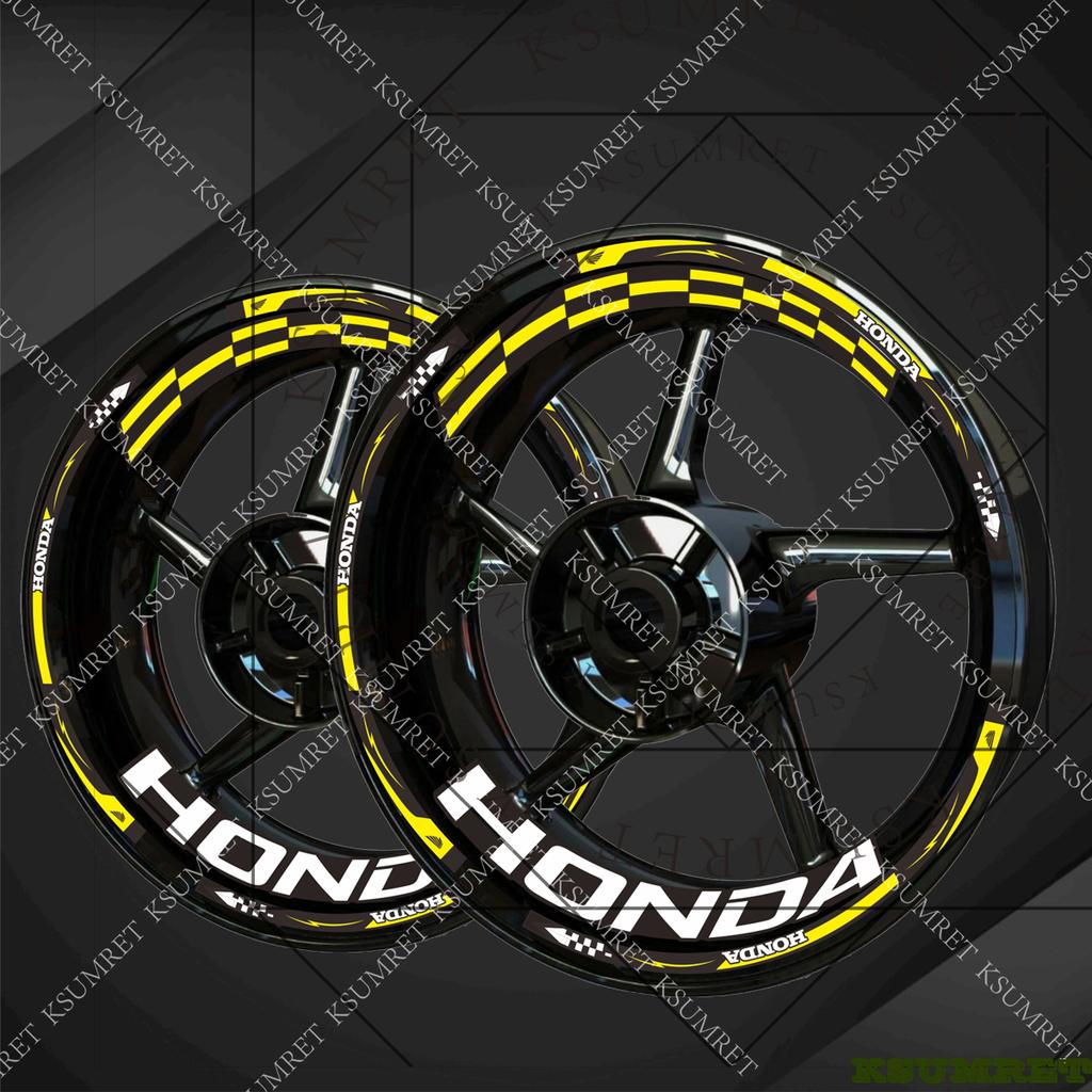 Наклейка на колесо мотоцикла Honda, декаль на обод