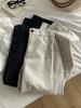 2025 Women’s Retro Patchwork Nine-Point Wide-Leg Pants, Hip-Covering, Slimming, Versatile for Spring/Autumn