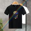 New High Quality Luxury Brand Y2k Skeleton Printing Clothing T-Shirt Harajuku 100% Cotton For Men's O-Neck Short Sleeve Top Tees