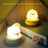 Cute Pet with Sleeping Light Led Night Light Touch Sensor Cat Silicone Animal Light Animal Holiday Gift Child Sleeping Light