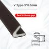 DIY 5M Door Window Sealing Strip Soundproof Self-Adhesive Draught Excluder PU Foam Weather Stripping Door Seal Gap Filler