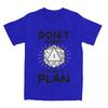 Dnd D20 Dice Don't Worry I Have A Plan Men Women T Shirts Dungeon Dragon DM Game Apparel  Tees T-Shirts  Summer Clothes