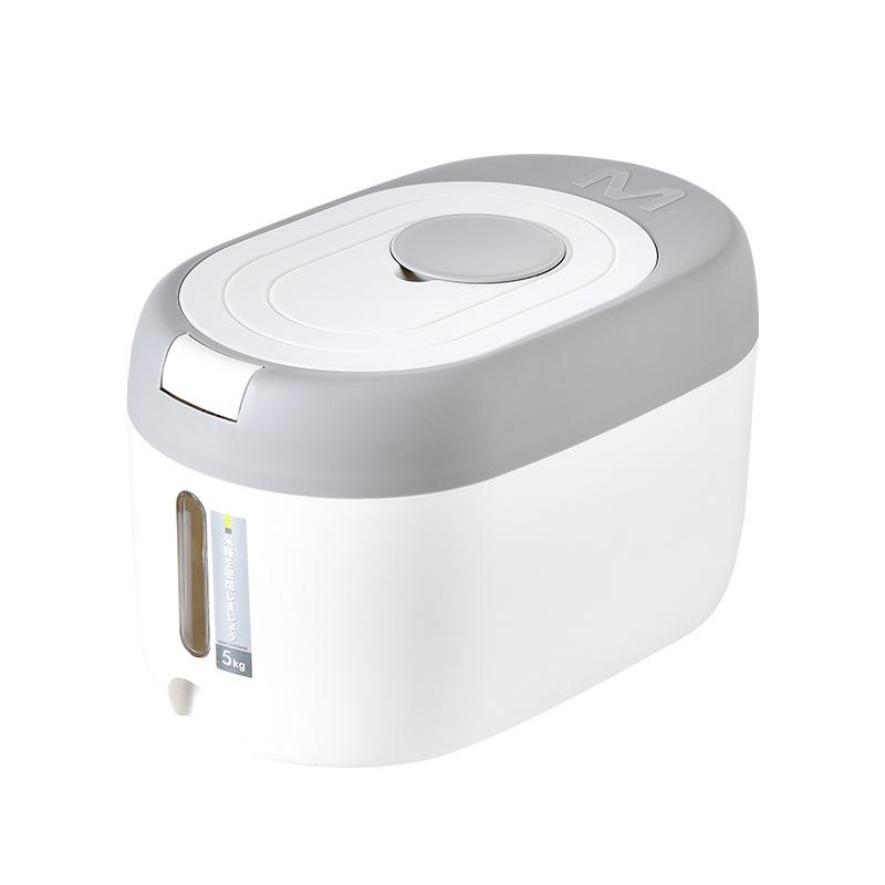 Новый барабан для риса, герметичный домашний герметичный контейнер для хранения риса с защитой от насекомых и влаги, ящик для хранения риса с откидной крышкой