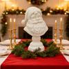 1/2Pcs White Santa Claus Head Statue Resin Figurine Christmas Tabletop Decoration Tabletop Bookshelf Home Decor Ornament