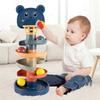 Детская игрушка Монтессори, катящийся мяч, детские развивающие игры Монтессори для малышей, складывающиеся треки, игрушки для развития ребенка, дети