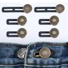 6 Pcs Jeans and Pants Button Extenders: Universal Wait Expanander for Women and Men, Instant Band Extension Solution