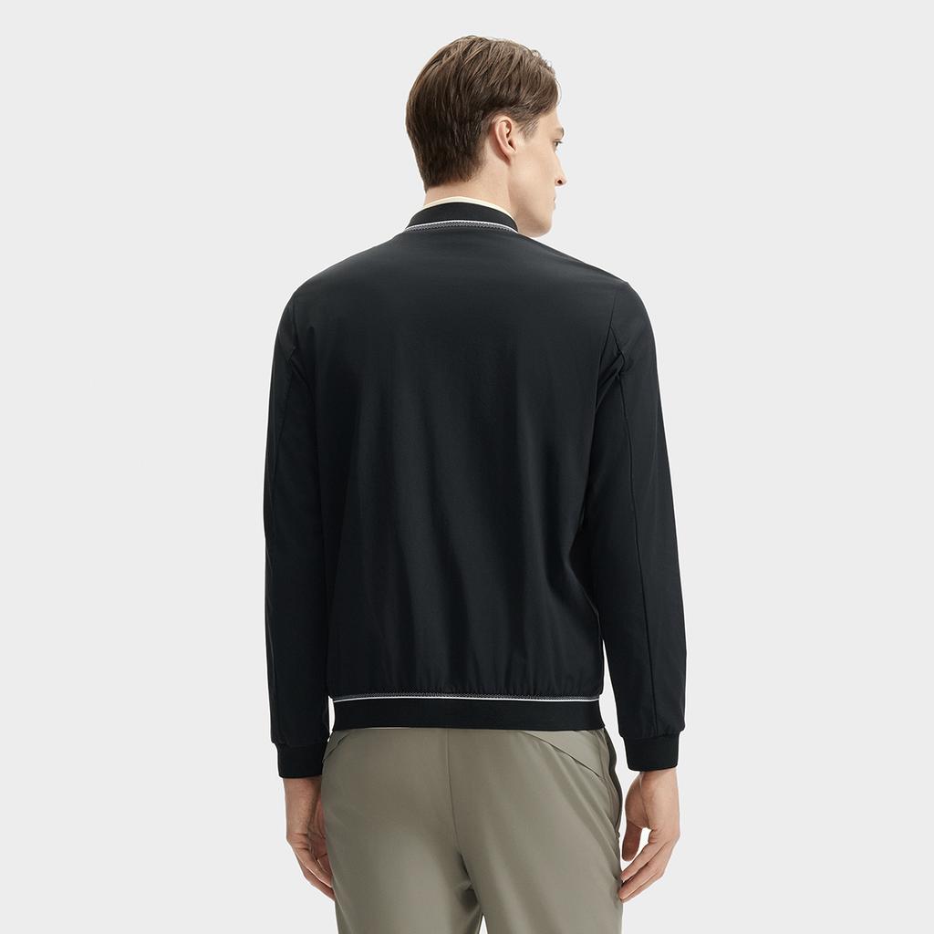 Men's FILA Jackets Men's Jet Black Baseball Collar Moderate
