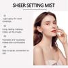 Солнцезащитный фиксирующий спрей Sunglaze Sheer Setting Mist SPF 50, Мерцающее масло-спрей для тела