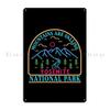 Yosemite National Park Line Art Metal Sign Poster Bar Cave Home Customized Living Room Tin Sign Poster
