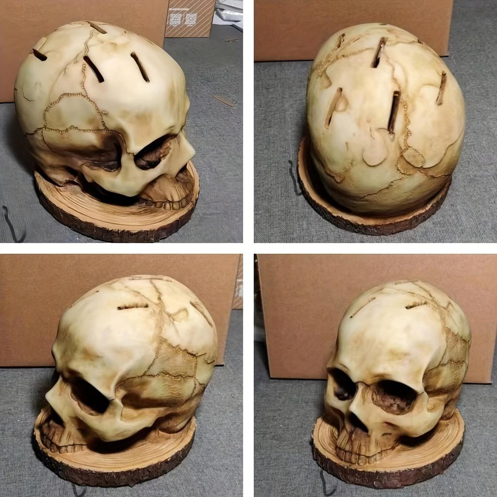 Ужасная подставка для ножей для хранения на кухне, готические кухонные аксессуары, ужасная голова для хранения, подставка для ножей, украшение кухни на Хэллоуин