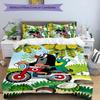 KRTECEK 3pcs Bedding Set Duvet Cover Closure Includes 1 Duvet Cover & 2 Pillowcases for All Seasons Bedroom Home Dorm Decor