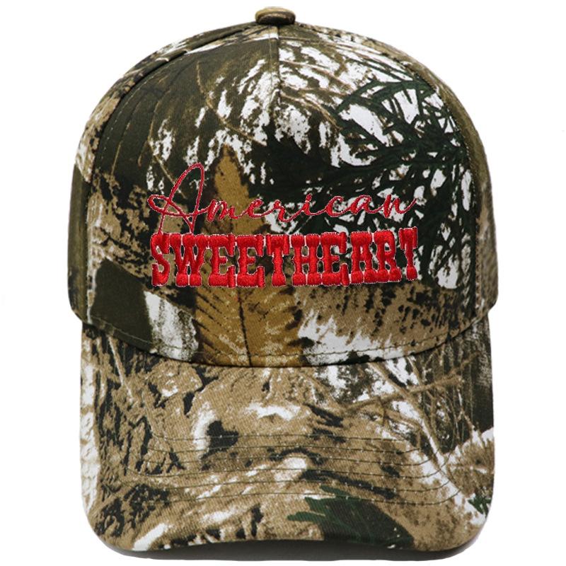 SWEETHEART truck driver hat embroidery color matching baseball cap European and American men's and women's casual retro hat