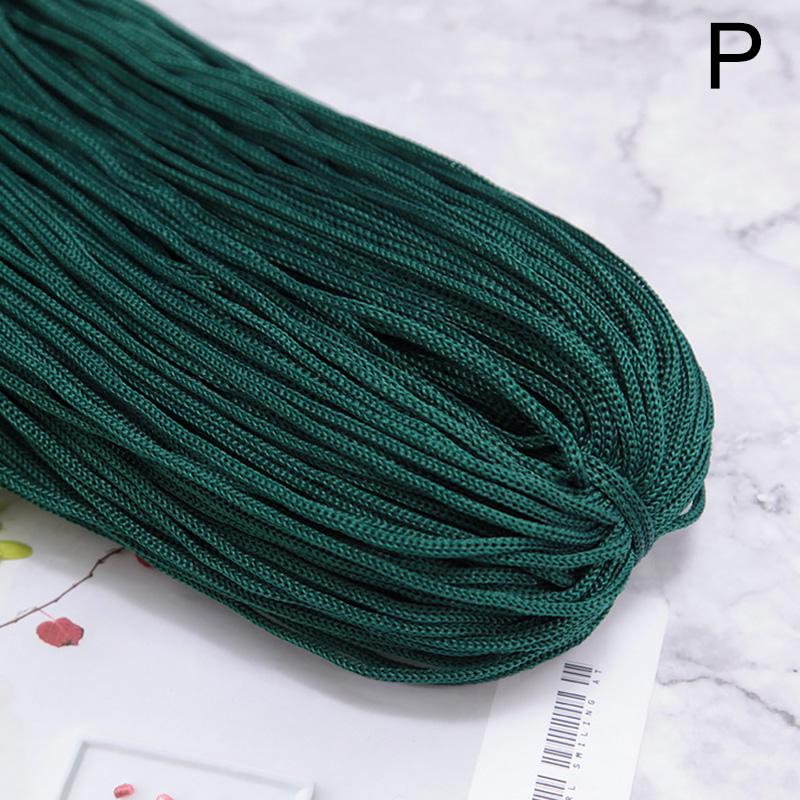 200 г 3 мм Цветная нейлоновая нить для вязания крючком, полая линия, макраме, сделай сам, ручное плетение, браслет, плетеные ремесла, изготовление обуви, сделай сам