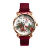BK41-9 Ladies Quartz Watch Fashion Wrist Timepiece Christmas Theme Design Magnet Buckle