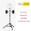 Floor Stand Multifunctional Tripod with Beauty Light for Live Streaming and Mobile Phone Holder.
