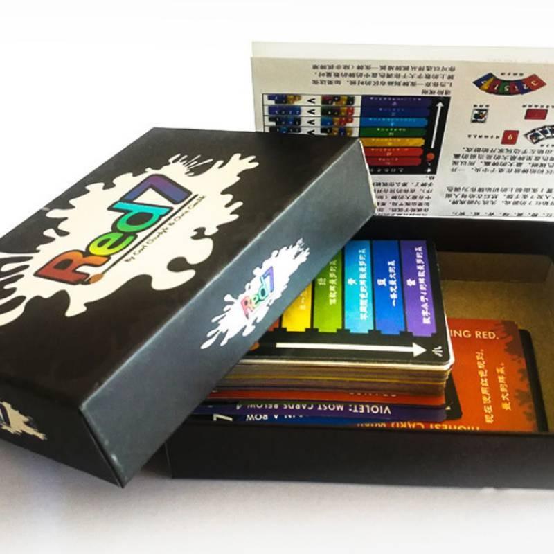 Красный 7 Карточный Игровой Стол Настольный С Бумагой Для Вечеринок И Семейного Развлечения