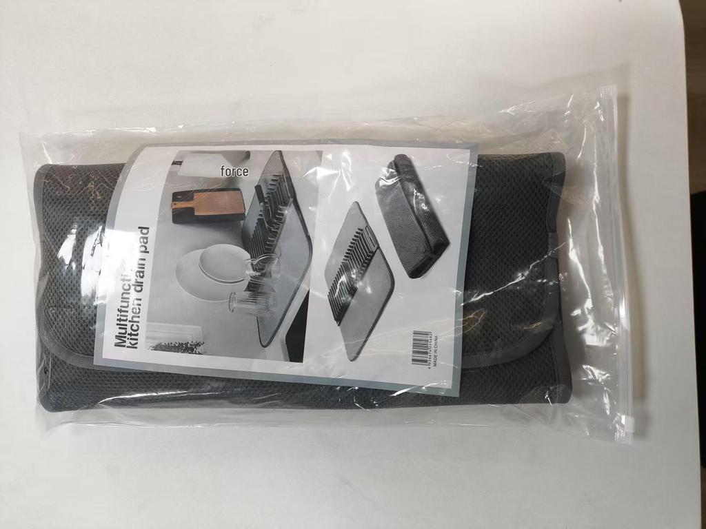 Кухонный коврик и полка для хранения двойного назначения: Сушилка для посуды, тарелок, мисок и столовых приборов из микрофибры