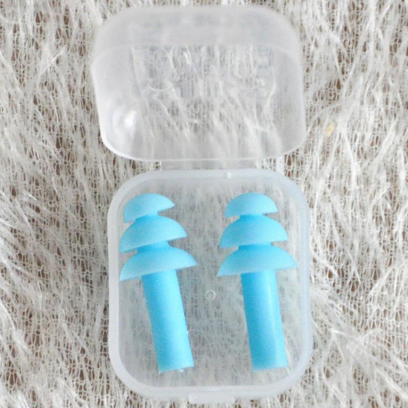 6pcs Box-packed Comfort Earplugs Noise Reduction Silicone Soft Ear Plugs PVC Rope Earplugs Protective for Swimming for Sleep