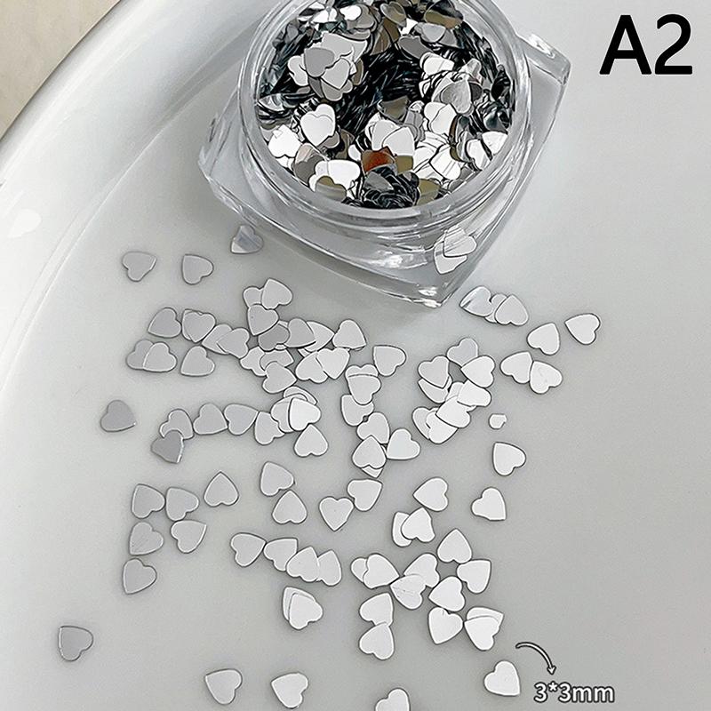 Holographic Laser Star Love Sequins Nail Glitter Gold Silver Sequin Mix Size Paillette Diy Design Nail Art Decorations Tool