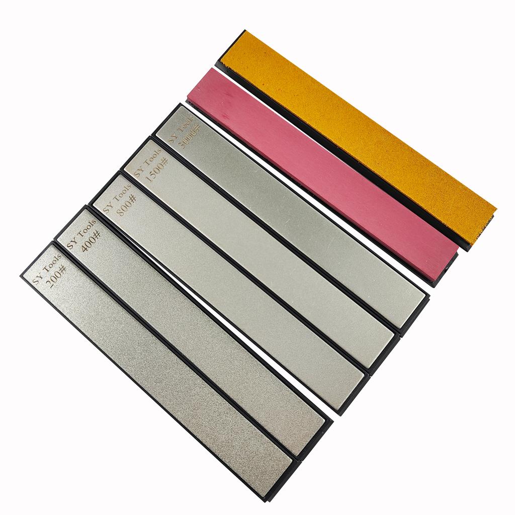 Набор алмазных точильных камней для системы заточки ножей с фиксированным углом, точилка для ножей для кухни и улицы, алмазный точильный брусок