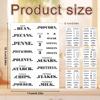 6 Sheets Pantry Labels for Containers, Waterproof PVC Food Storage Labels Self-Adhesive Spice Stickers for Kitchen Organizing