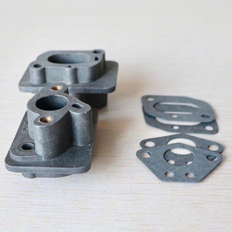 2 Pcs 43CC 40-5  52CC Brush Cutter Intake Manifold Carburetor Base Connector