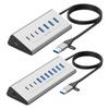 USB-хаб Type C 7/10 портов USB3.0 Сплиттер USB-хаб Адаптер Док-станция расширения Адаптер Для ПК/Телефона/Ноутбука