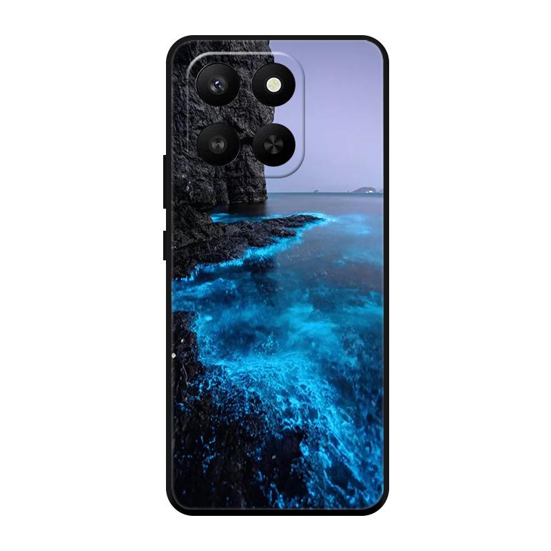 Чехол для Honor X7D HonorX7D Тонкий Мягкий ТПУ Черный Матовый Модный Милый Чехол для Телефона Для Honor 400 Smart 5G Чехол Защитные Оболочки