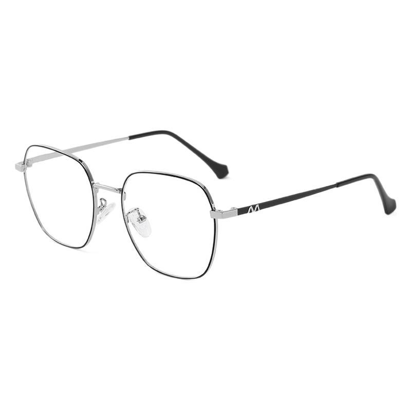 New trend flat glasses men's anti-radiation can be matched with degree color-changing glasses anti-blue light glasses frame women