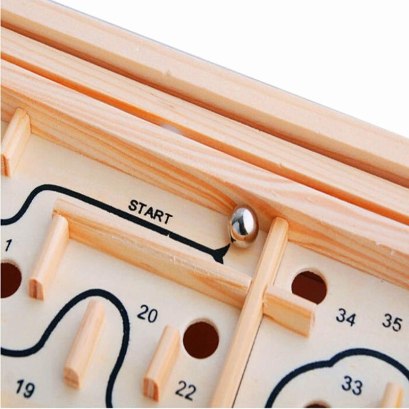 Educational Maze Puzzle Game Toy For Adult and Kids Concentration and Balance Skill Training Bead Maze Board Game Toy