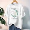 Comfortable and Breathable Summer Loose-fitting Cotton T-shirt for Women
