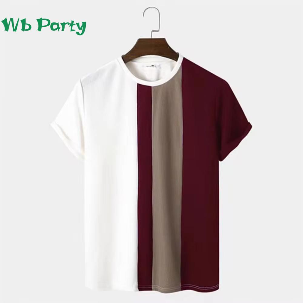 Vintage Striped Pattern Printing T shirt Men Designer Man T shirt Short Sleeve Tee Men Clothing Striped Print Clothes O-Neck Tee
